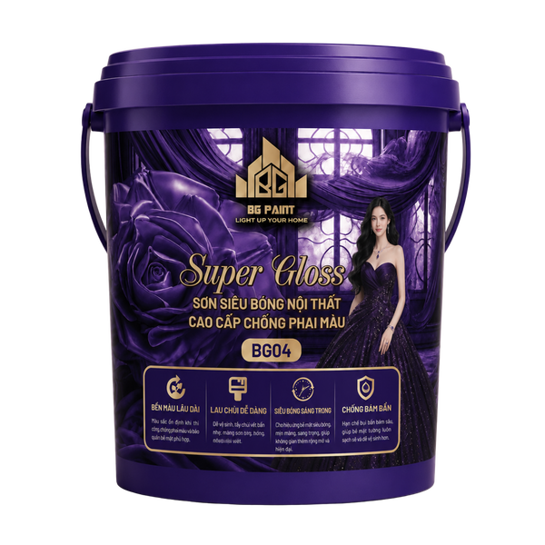 Sơn Siêu Bóng Nội Thất Cao Cấp Super Gloss BG04 - BG Paint Chính Hãng