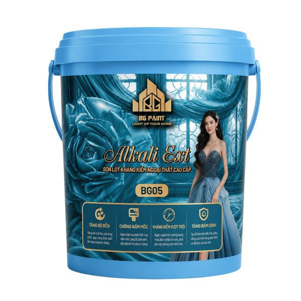 Sơn Lót Kháng Kiềm Ngoại Thất Cao Cấp Alkali Ext BG05 - BG Paint Chính Hãng