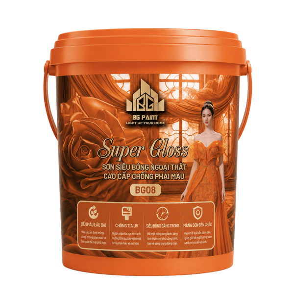 Sơn Siêu Bóng Ngoại Thất Cao Cấp Super Gloss BG08 - BG Paint Chính Hãng